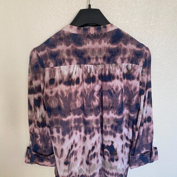 Boho Beachy Rainbow Tie Dye Soft Stretchy Tunic - Picture 3 of 3